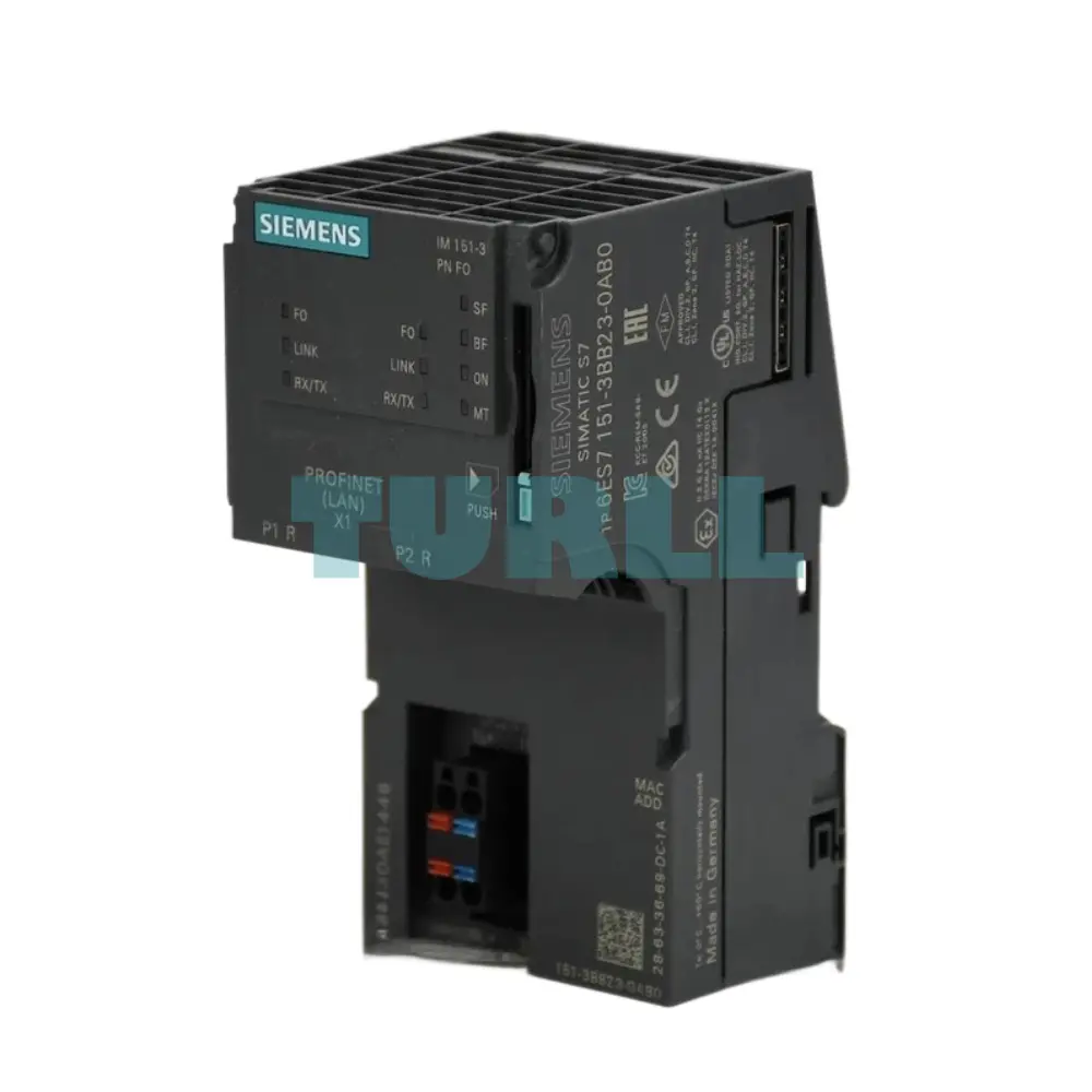 Siemens 6ES7151-3BB23-0AB0 SIMATIC DP Interface Module IM 151-3 PN FO for ET 200S Original Brand New 4 Siemens 6ES7151-3BB23-0AB0 SIMATIC DP Interface Module IM 151-3 PN FO for ET 200S
