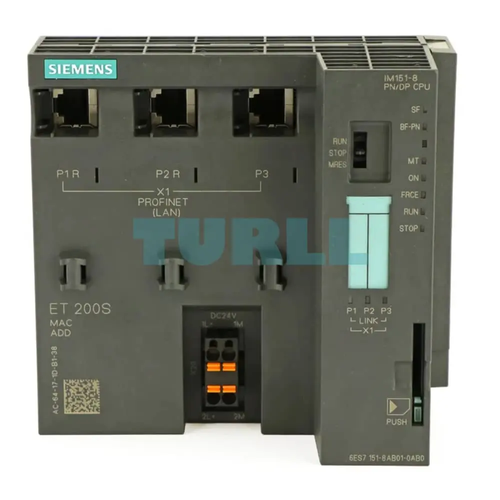 6ES7151-8AB01-0AB0 Siemens SIMATIC DP IM151-8 PN/DP CPU Original Brand New 1 6ES7151-8AB01-0AB0 SIMATIC DP, IM151-8 PN/DP