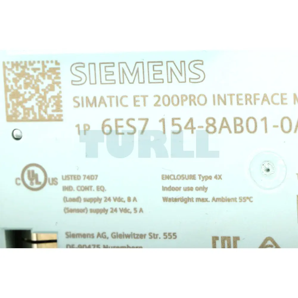 6ES7154-8AB01-0AB0 Siemens SIMATIC DP IM154-8 PN/DP CPU Original Brand New 4 6ES7154-8AB01-0AB0 Siemens SIMATIC DP IM154-8 PN/DP CPU