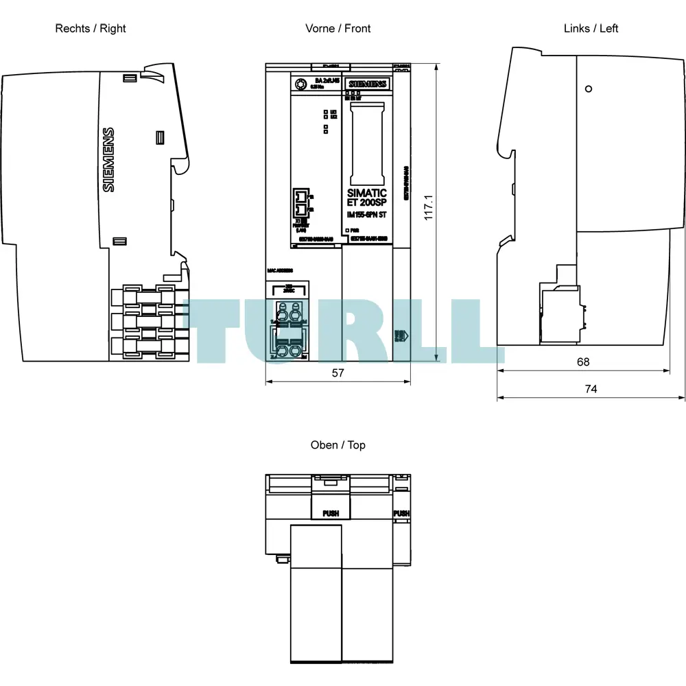 Siemens 6ES7155-6AA01-0BN0 SIMATIC ET 200SP PROFINET IM 155-6PN ST Bundle Original Brand New 6 Siemens 6ES7155-6AA01-0BN0 SIMATIC ET 200SP PROFINET IM 155-6PN ST Bundle
