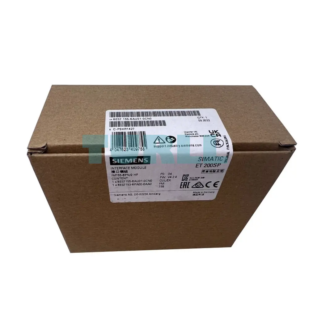 Siemens 6ES7155-6AU01-0CN0 SIMATIC ET 200SP IM 155-6PN/2 HF Interface Module Original Brand New 4 Siemens 6ES7155-6AU01-0CN0 SIMATIC ET 200SP IM 155-6PN/2 HF Interface Module
