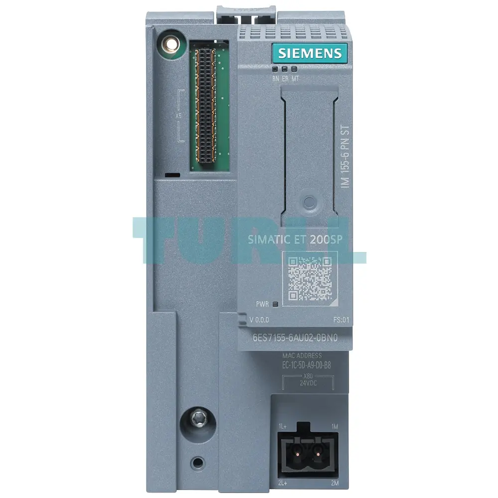 6ES7155-6AU02-0BN0 Siemens SIMATIC ET 200SP Interface Module IM 155-6 PN ST Original Brand New 1 6ES7155-6AU02-0BN0 Siemens SIMATIC ET 200SP Interface Module IM 155-6 PN ST