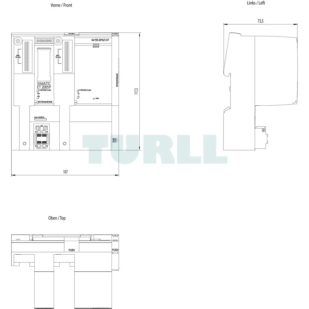 6ES7155-6AU30-0CN0 Siemens SIMATIC ET 200SP IM 155-6 Original Brand New 3 6ES7155-6AU30-0CN0