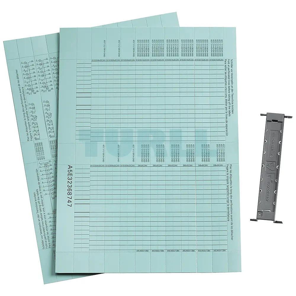 6ES7193-4BD00-0AA0 SIEMENS Exclusive Red Labeling Sheets Original Brand New 1 6ES7193-4BD00-0AA0 SIEMENS red labeling sheets DIN A4