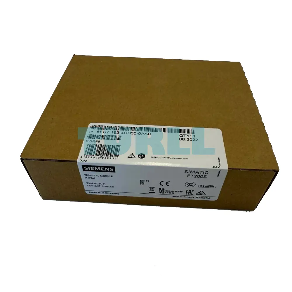 Siemens 6ES7193-4CB30-0AA0 SIMATIC DP Terminal Module TM-E15C24-01 Original Brand New 5 Siemens 6ES7193-4CB30-0AA0 SIMATIC DP Terminal Module TM-E15C24-01
