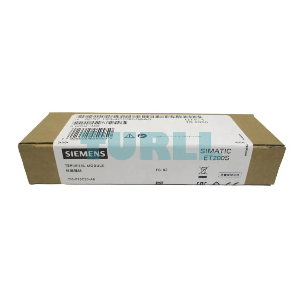 Siemens 6ES7193-4CD30-0AA0 SIMATIC DP ET 200S Terminal Module TM-P15C23-A0 Original Brand New 4 Siemens 6ES7193-4CD30-0AA0 SIMATIC DP ET 200S Terminal Module TM-P15C23-A0