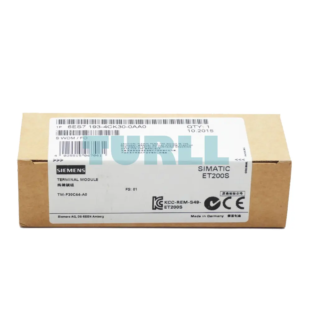 Siemens 6ES7193-4CK30-0AA0 SIMATIC DP Terminal Module TM-P30C44-A0 for ET 200S PROFIsafe Original Brand New 3 Siemens 6ES7193-4CK30-0AA0 SIMATIC DP Terminal Module TM-P30C44-A0 for ET 200S PROFIsafe