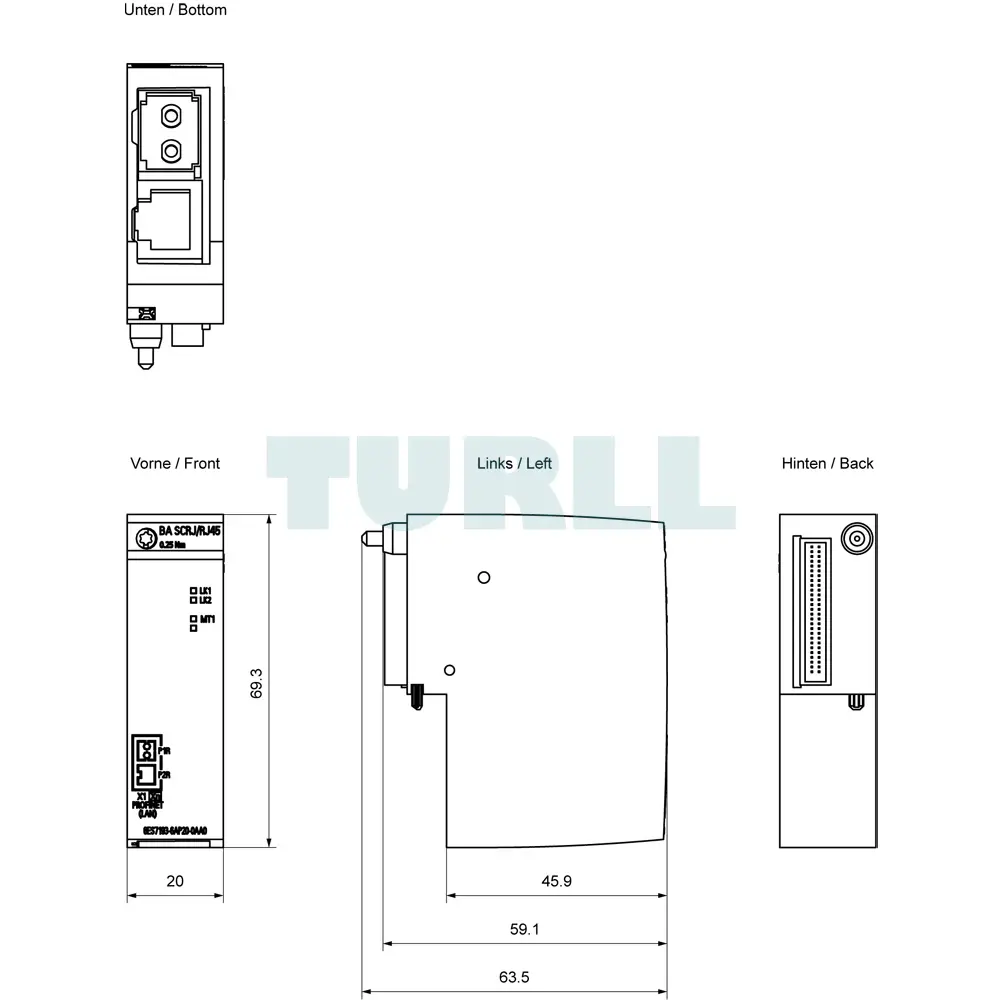 6ES7193-6AP20-0AA0 Siemens SIMATIC ET 200SP BusAdapter Original Brand New 5 6ES7193-6AP20-0AA0