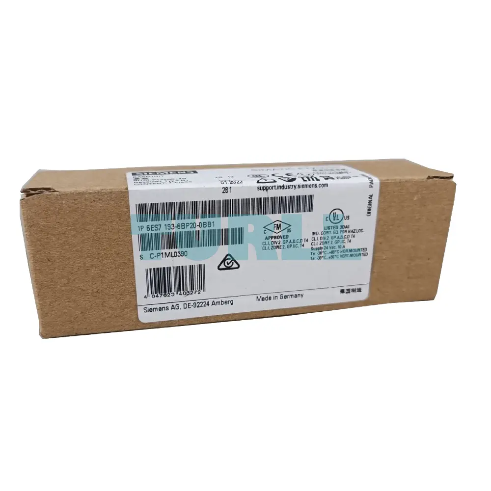 Siemens 6ES7193-6BP20-0BB1 SIMATIC ET 200SP, BaseUnit BU20-P12+A0+4B, Type B1