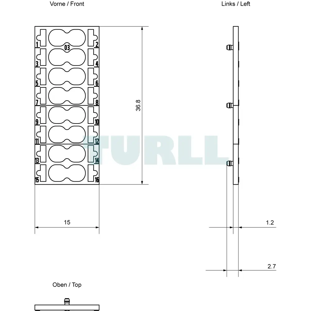 6ES7193-6CP05-2MA0 Siemens color coded labels ET200SP