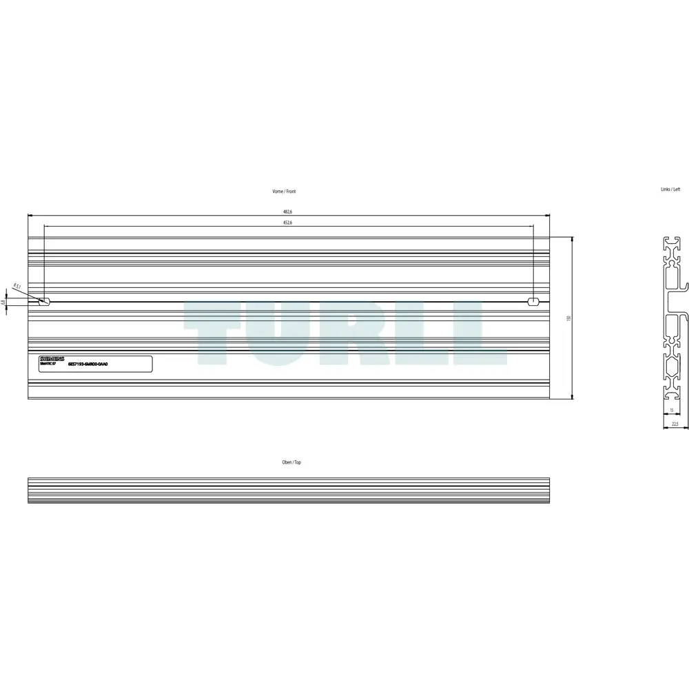 6ES7193-6MR00-0AA0 Siemens SIMATIC System Rail Original Brand New 2 6ES7193-6MR00-0AA0 Siemens SIMATIC System Rail