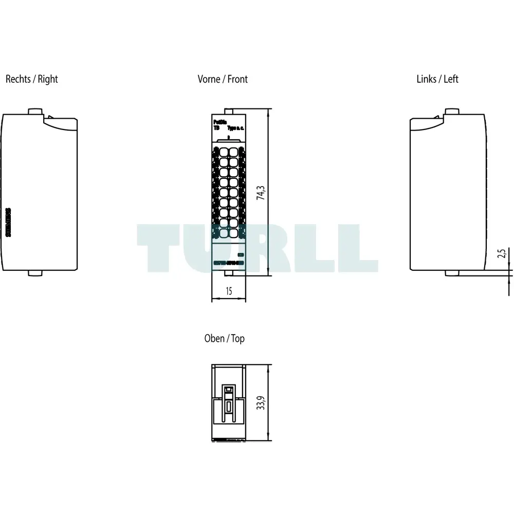 6ES7193-6TP00-0TN0 Siemens SIMATIC ET 200SP Potential Distributor Module Original Brand New 3 6ES7193-6TP00-0TN0 Siemens SIMATIC ET 200SP Potential Distributor Module