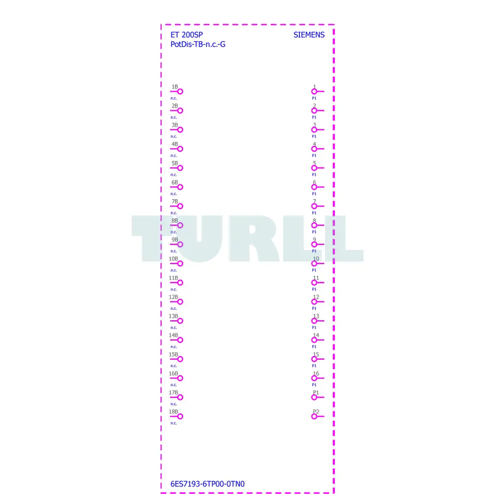 6ES7193-6TP00-0TN0 Siemens SIMATIC ET 200SP Potential Distributor Module Original Brand New 4 6ES7193-6TP00-0TN0 Siemens SIMATIC ET 200SP Potential Distributor Module