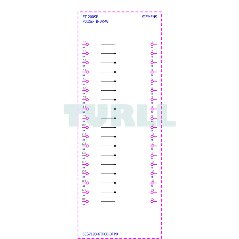 6ES7193-6TP00-0TP0 Siemens SIMATIC ET 200SP Potential Distributor Module Original Brand New 3 6ES7193-6TP00-0TP0 Siemens SIMATIC ET 200SP Potential Distributor Module