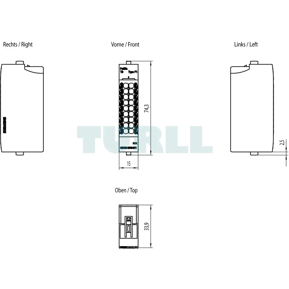 6ES7193-6TP00-0TP1 Siemens SIMATIC ET 200SP Potential Distributor Module Original Brand New 5 6ES7193-6TP00-0TP1 Siemens SIMATIC ET 200SP Potential Distributor Module