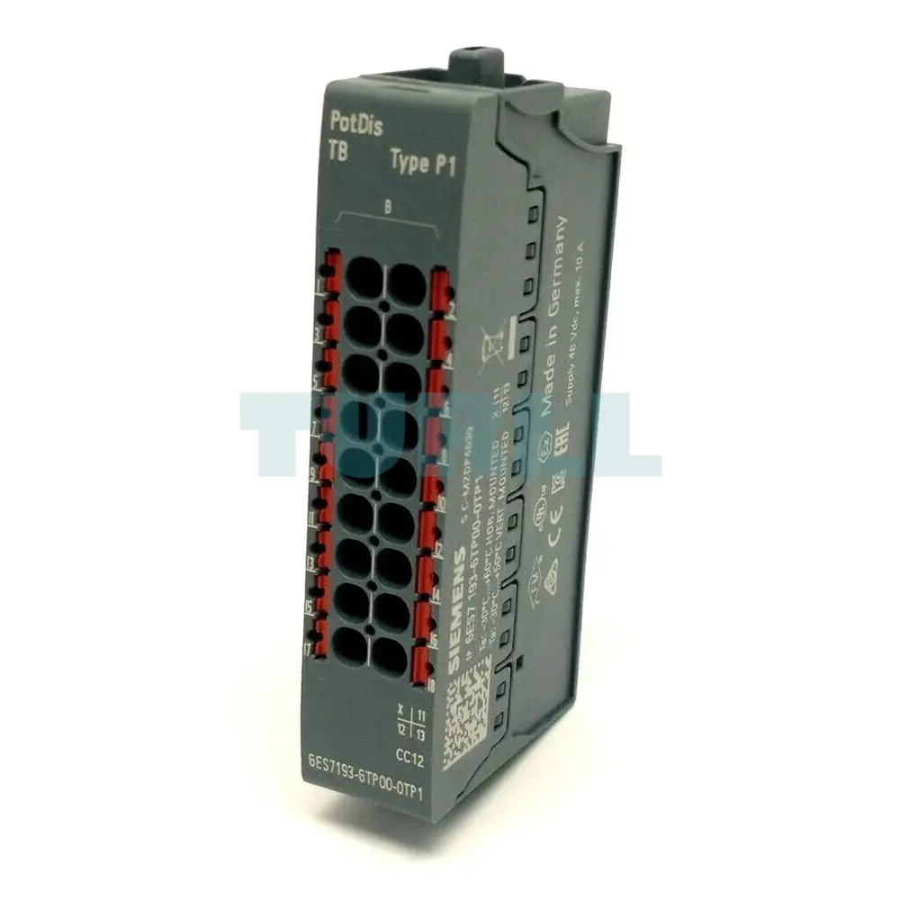 6ES7193-6TP00-0TP1 Siemens SIMATIC ET 200SP Potential Distributor Module Original Brand New 1 6ES7193-6TP00-0TP1 Siemens SIMATIC ET 200SP Potential Distributor Module
