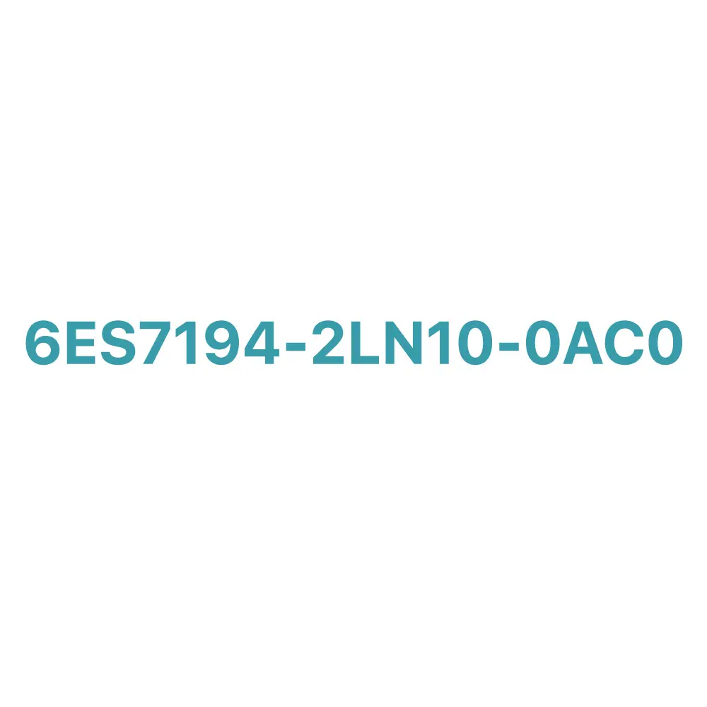 6ES7194-2LN10-0AC0 SIEMENS Exclusive Single-Sided Bus Cable Original Brand New 4 6ES7194-2LN10-0AC0 Siemens single-sided M8 bus cable 10m