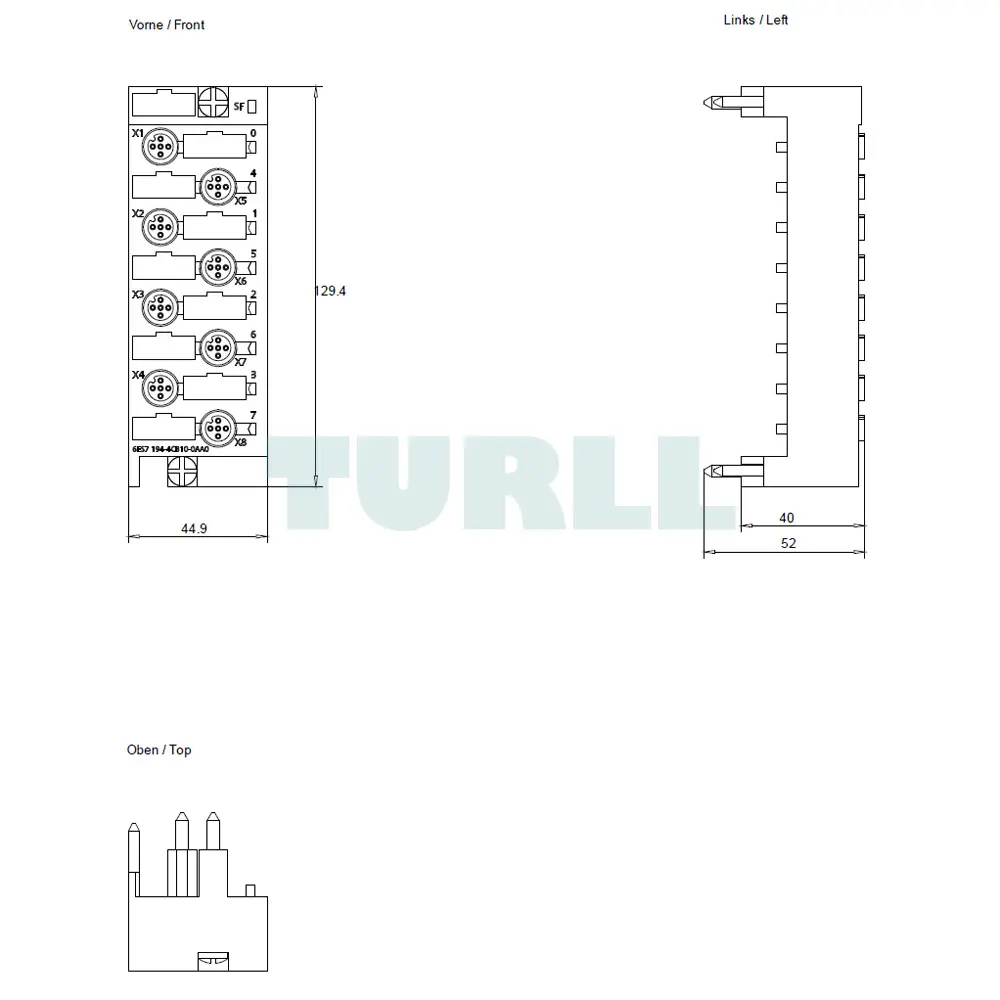 6ES7194-4CB10-0AA0 SIEMENS Exclusive SIMATIC DP ET 200 PRO Connection Module Original Brand New 4 6ES7194-4CB10-0AA0 Siemens SIMATIC DP Connection Module