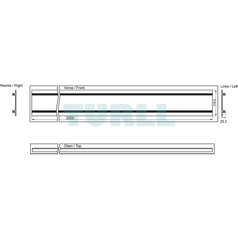 6ES7194-4GA20-0AA0 Siemens SIMATIC DP Module Rack Slim Design