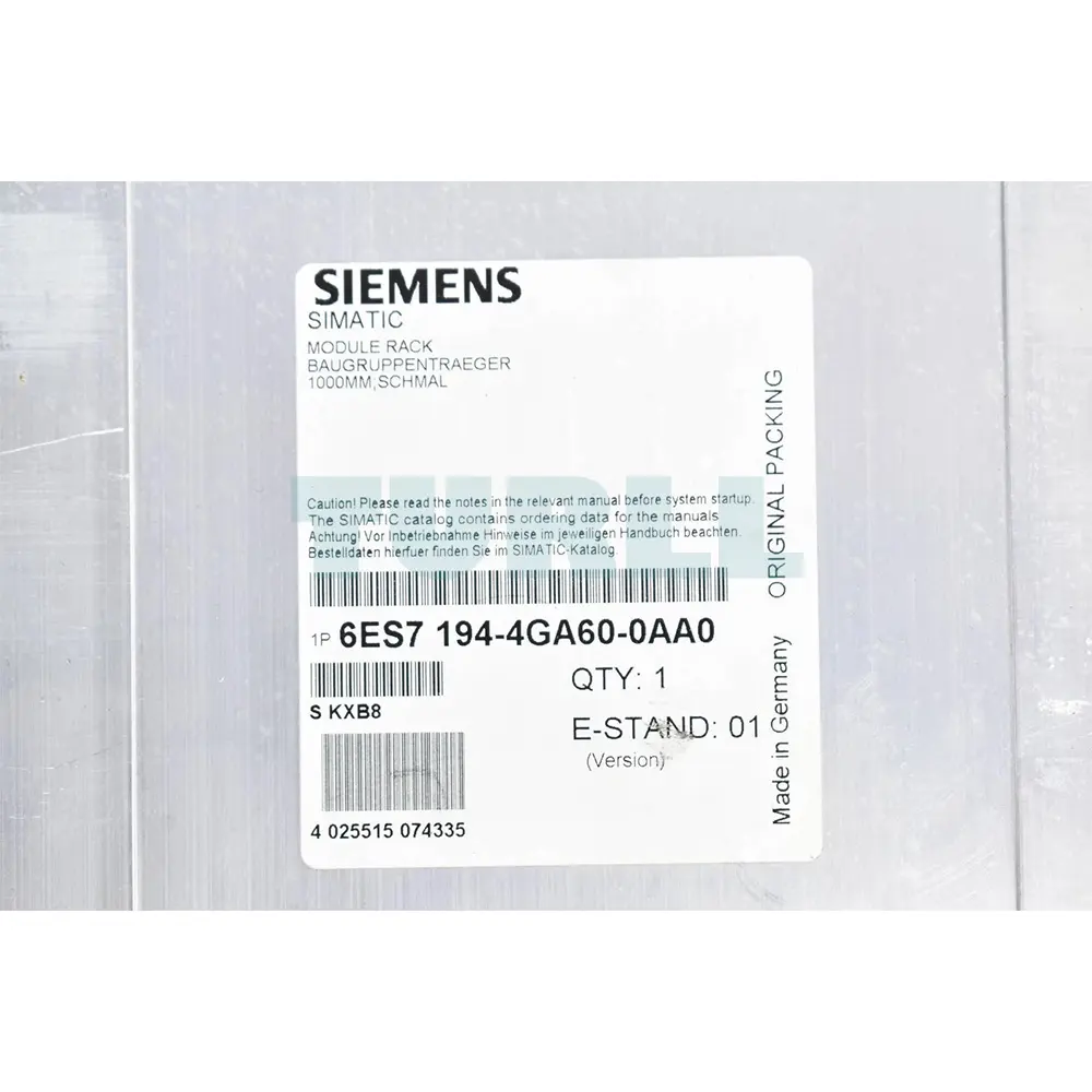 6ES7194-4GA60-0AA0 SIEMENS Exclusive SIMATIC DP Module Rack Slim Design Original Brand New 3 6ES7194-4GA60-0AA0 SIEMENS SIMATIC DP Module Rack