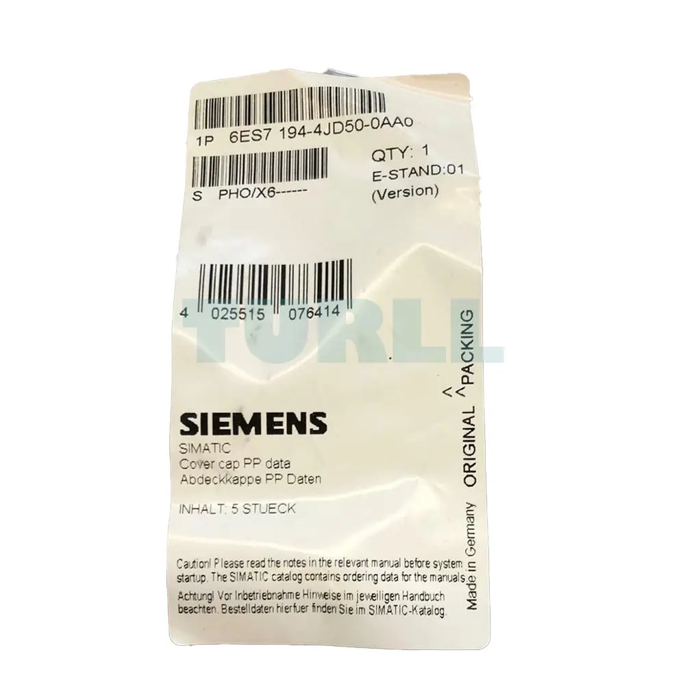 6ES7194-4JD50-0AA0 Siemens RJ45 PROFINET cover caps