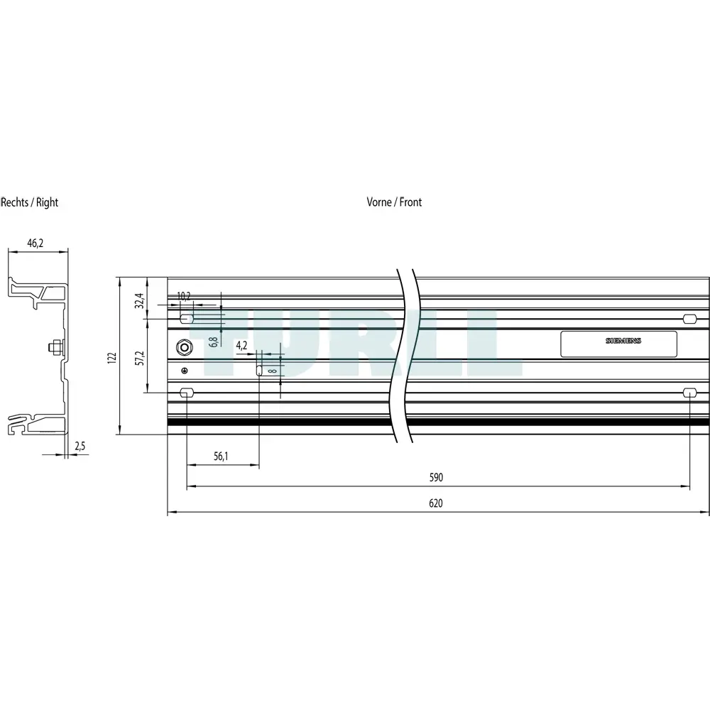 6ES7195-1GG30-0XA0 Siemens SIMATIC DP Mounting Rail Original Brand New 2 6ES7195-1GG30-0XA0 Siemens SIMATIC DP Mounting Rail