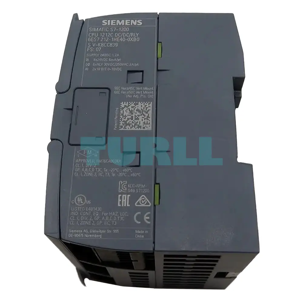 Siemens 6ES7212-1HE40-0XB0 SIMATIC S7-1200, CPU 1212C, Compact PLC, DC/DC/Relay, 8DI, 6DO, 2AI Original Brand New 2 Siemens 6ES7212-1HE40-0XB0 SIMATIC S7-1200, CPU 1212C, Compact PLC, DC/DC/Relay, 8DI, 6DO, 2AI Original Brand New - Image 2