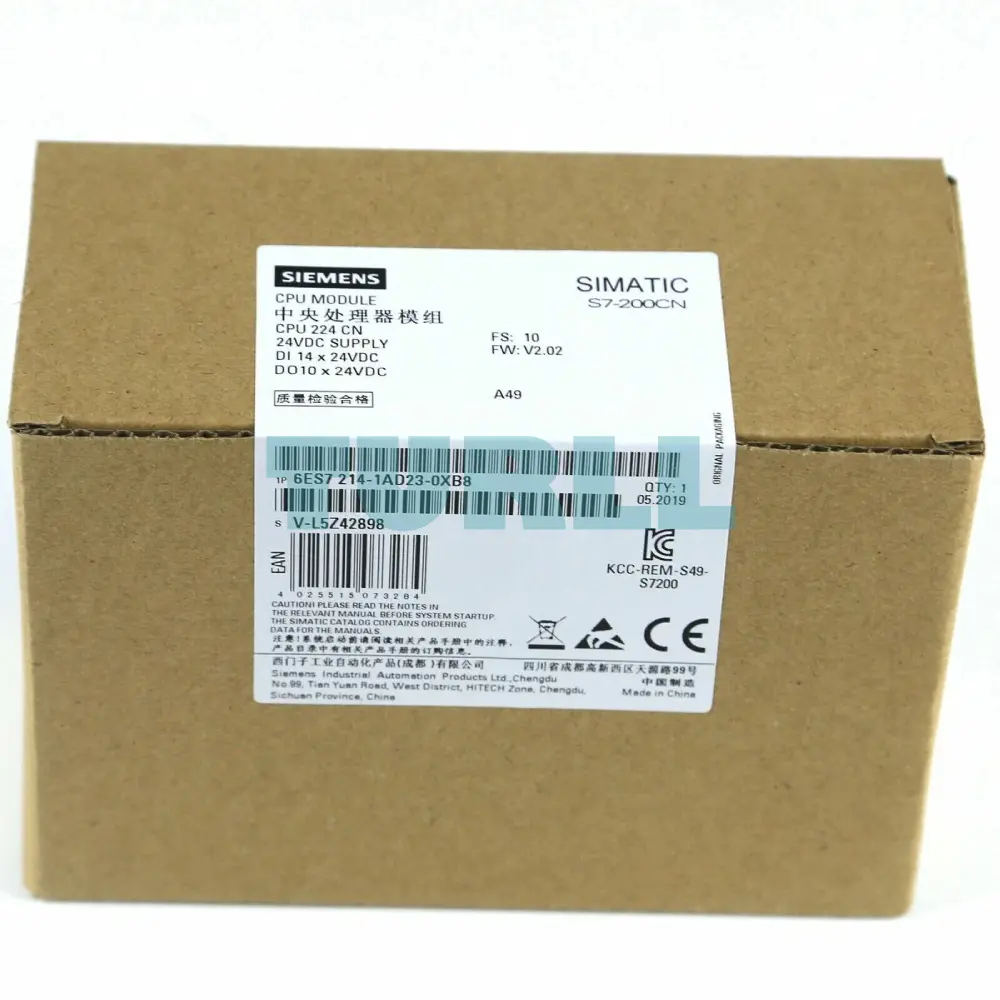 Siemens 6ES7214-1AD23-0XB8 SIMATIC S7-200 CN CPU 224 Compact Controller Original Brand New 2 Siemens 6ES7214-1AD23-0XB8 SIMATIC S7-200 CN CPU 224 Compact Controller
