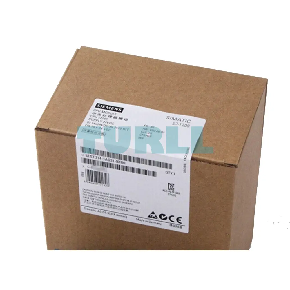 Siemens 6ES7214-1AG31-0XB0 SIMATIC S7-1200 CPU 1214C Compact PLC Original Brand New 2 Siemens 6ES7214-1AG31-0XB0 SIMATIC S7-1200 CPU 1214C Compact PLC