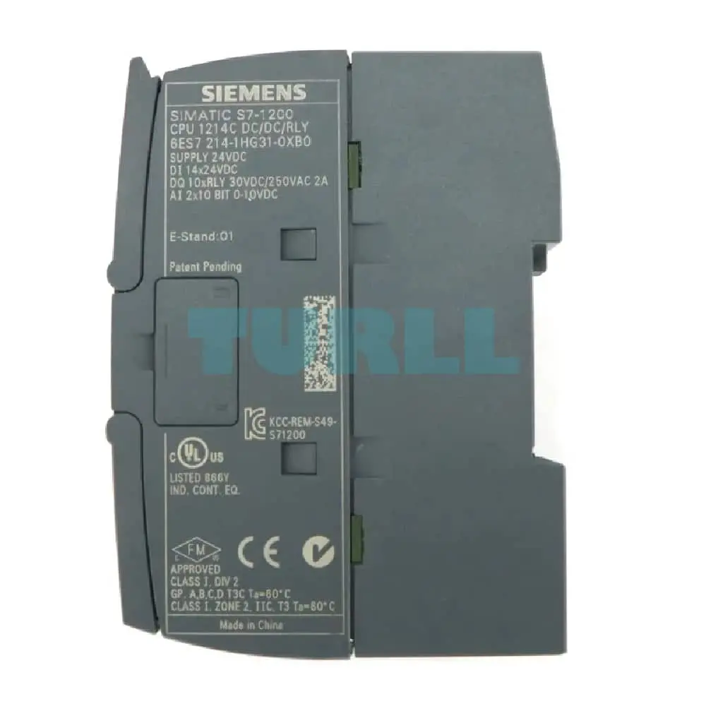 6ES7214-1HG31-0XB0 Siemens SIMATIC S7-1200 CPU 1214C Original Brand New 2 6ES7214-1HG31-0XB0 Siemens SIMATIC S7-1200 CPU 1214C