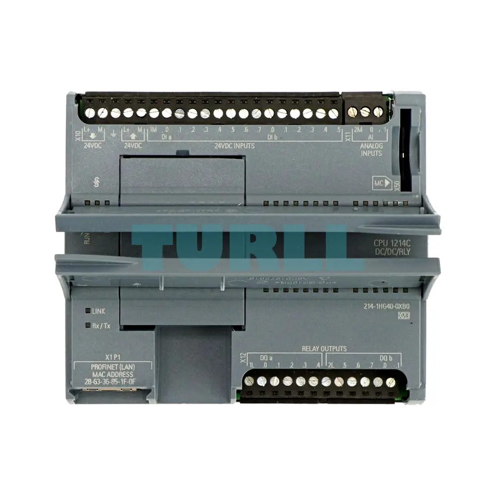 Siemens 6ES7214-1HG40-0XB0 SIMATIC S7-1200, CPU 1214C, Compact PLC with 14 DI Original Brand New - Image 2