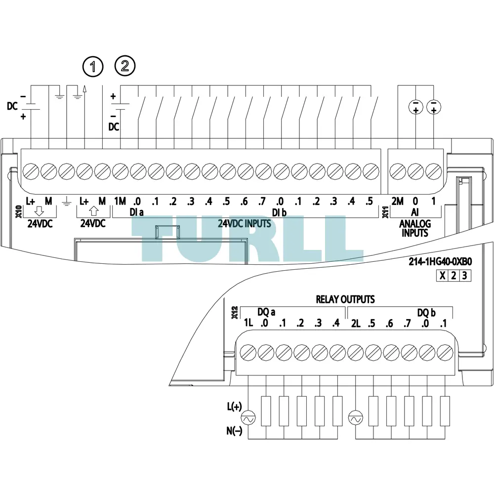 Siemens 6ES7214-1HG40-0XB0 SIMATIC S7-1200, CPU 1214C, Compact PLC with 14 DI