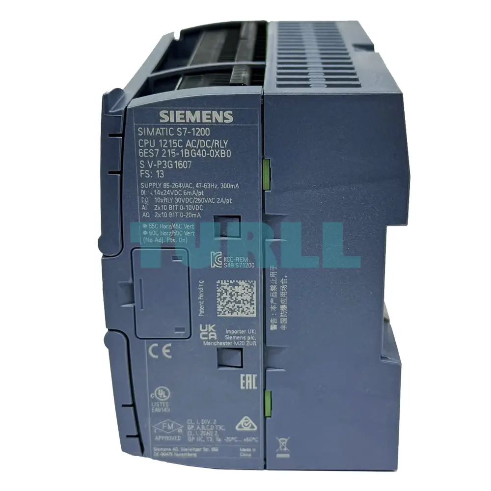 Siemens 6ES7215-1BG40-0XB0 SIMATIC S7-1200 CPU 1215C, Compact PLC AC/DC/Relay Original Brand New 2 Siemens 6ES7215-1BG40-0XB0 SIMATIC S7-1200 CPU 1215C, Compact PLC AC/DC/Relay Original Brand New - Image 2