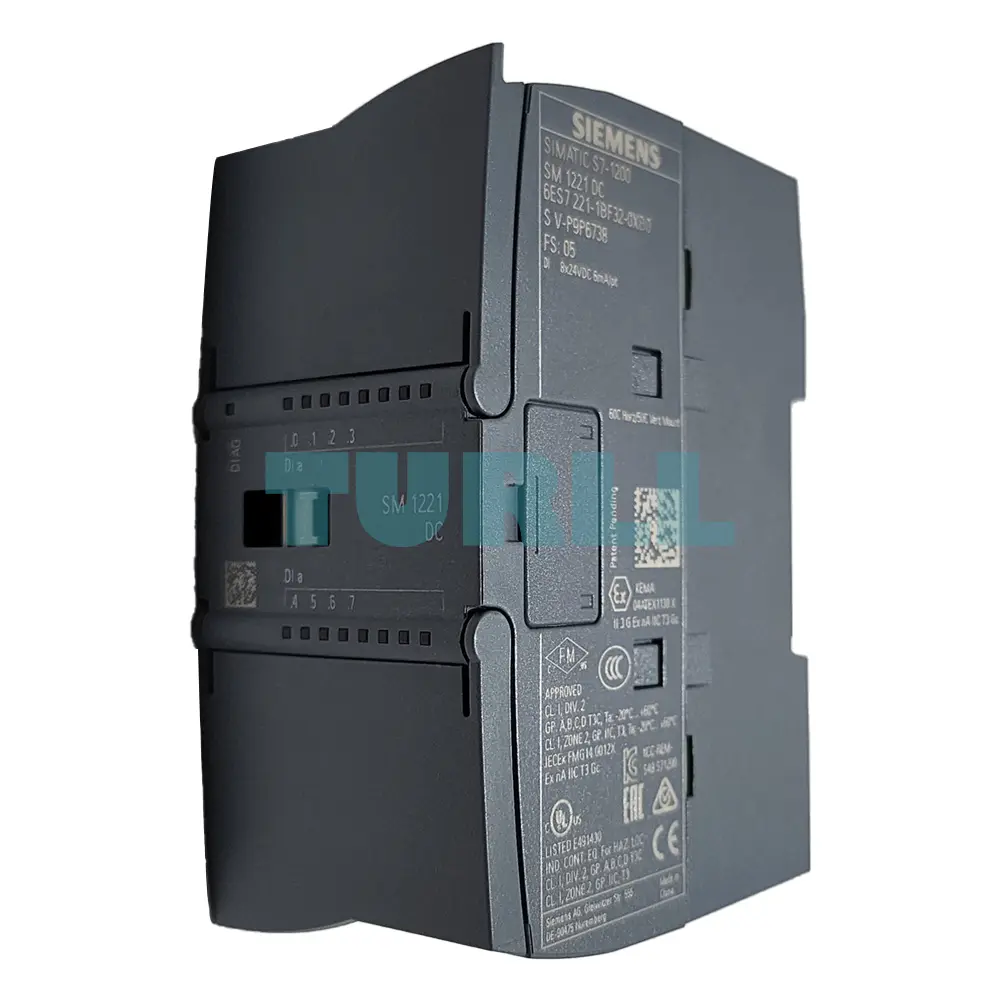Siemens 6ES7221-1BF32-0XB0 SIMATIC S7-1200 Digital Input Module SM 1221, 8 DI, 24V DC Original Brand New