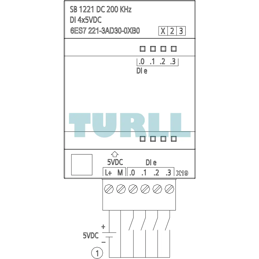 Siemens 6ES7221-3AD30-0XB0 SIMATIC S7-1200 Digital Input SB 1221, 4 DI, 5V DC, 200kHz Original Brand New 4 Siemens 6ES7221-3AD30-0XB0 SIMATIC S7-1200 Digital Input SB 1221, 4 DI, 5V DC, 200kHz