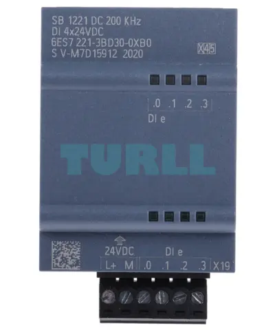 Siemens 6ES7221-3BD30-0XB0 SIMATIC S7-1200 Digital Input SB 1221, 4 DI, 24V DC, 200 kHz