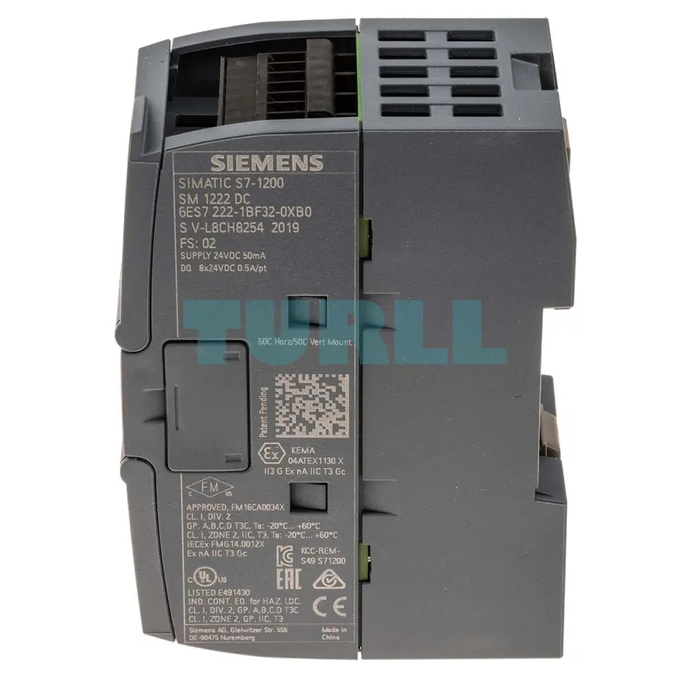 Siemens 6ES7222-1BF32-0XB0 SIMATIC S7-1200 Digital Output SM 1222, 8 DO, 24V DC, 0.5A Original Brand New 2 Siemens 6ES7222-1BF32-0XB0 SIMATIC S7-1200 Digital Output SM 1222, 8 DO, 24V DC, 0.5A