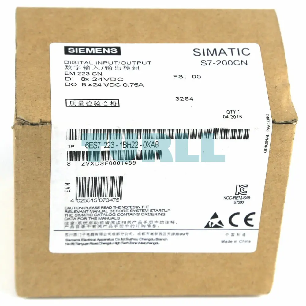 Siemens 6ES7223-1BH22-0XA8 SIMATIC S7-200 CN Digital I/O Module EM 223 Original Brand New 2 Siemens 6ES7223-1BH22-0XA8 SIMATIC S7-200 CN Digital I/O Module EM 223