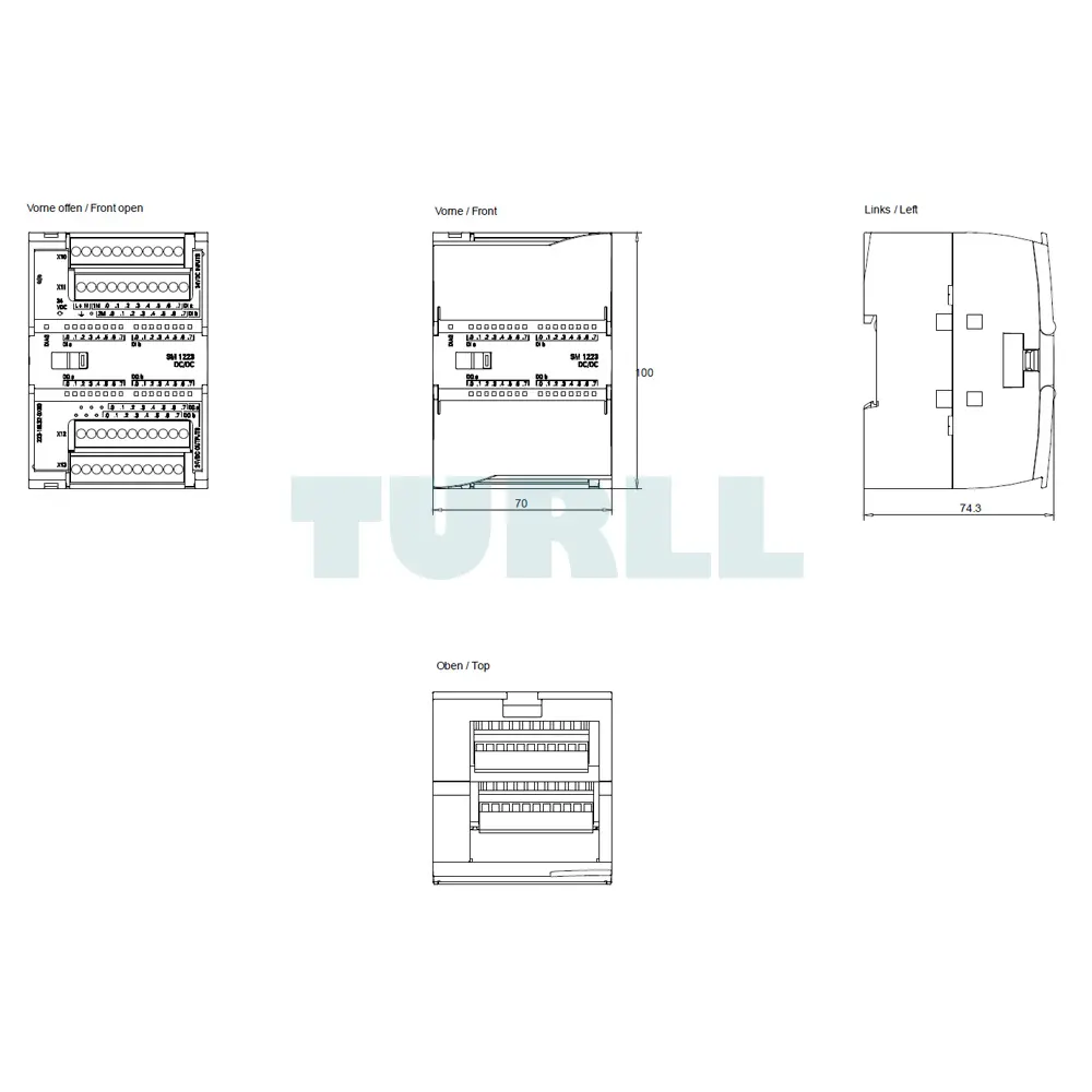 SIEMENS 6ES7223-1BL32-0XB0 SIMATIC S7-1200. DIGITAL I.O SM 1223