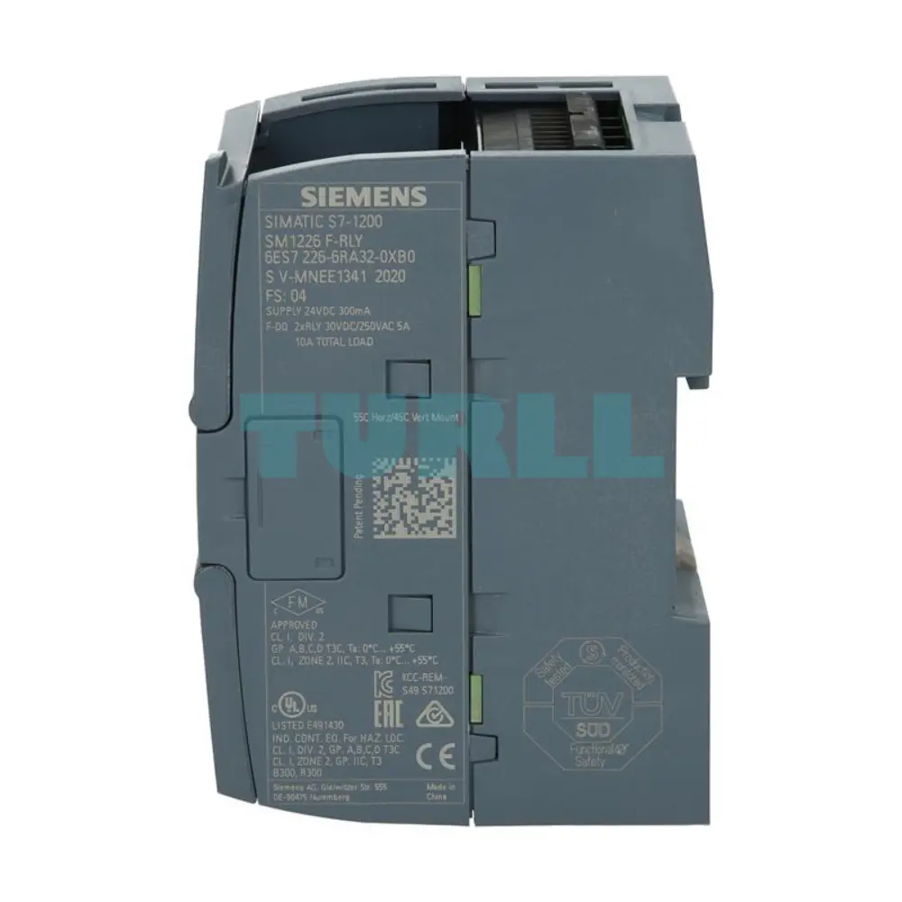 Siemens 6ES7226-6RA32-0XB0 SIMATIC S7-1200, SM1226, F-DQ 2x Relay Output Module Original Brand New 2 Siemens 6ES7226-6RA32-0XB0 SIMATIC S7-1200, SM1226, F-DQ 2x Relay Output Module