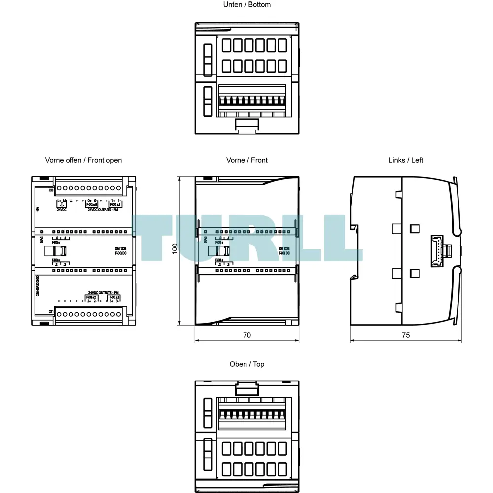Siemens 6ES7226-6RA32-0XB0 SIMATIC S7-1200, SM1226, F-DQ 2x Relay Output Module Original Brand New 6 Siemens 6ES7226-6RA32-0XB0 SIMATIC S7-1200, SM1226, F-DQ 2x Relay Output Module