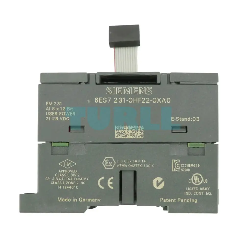 6ES7231-0HF22-0XA0 Siemens SIMATIC S7-200 Analog Input EM 231 Original Brand New 2 6ES7231-0HF22-0XA0 Siemens SIMATIC S7-200 Analog Input EM 231