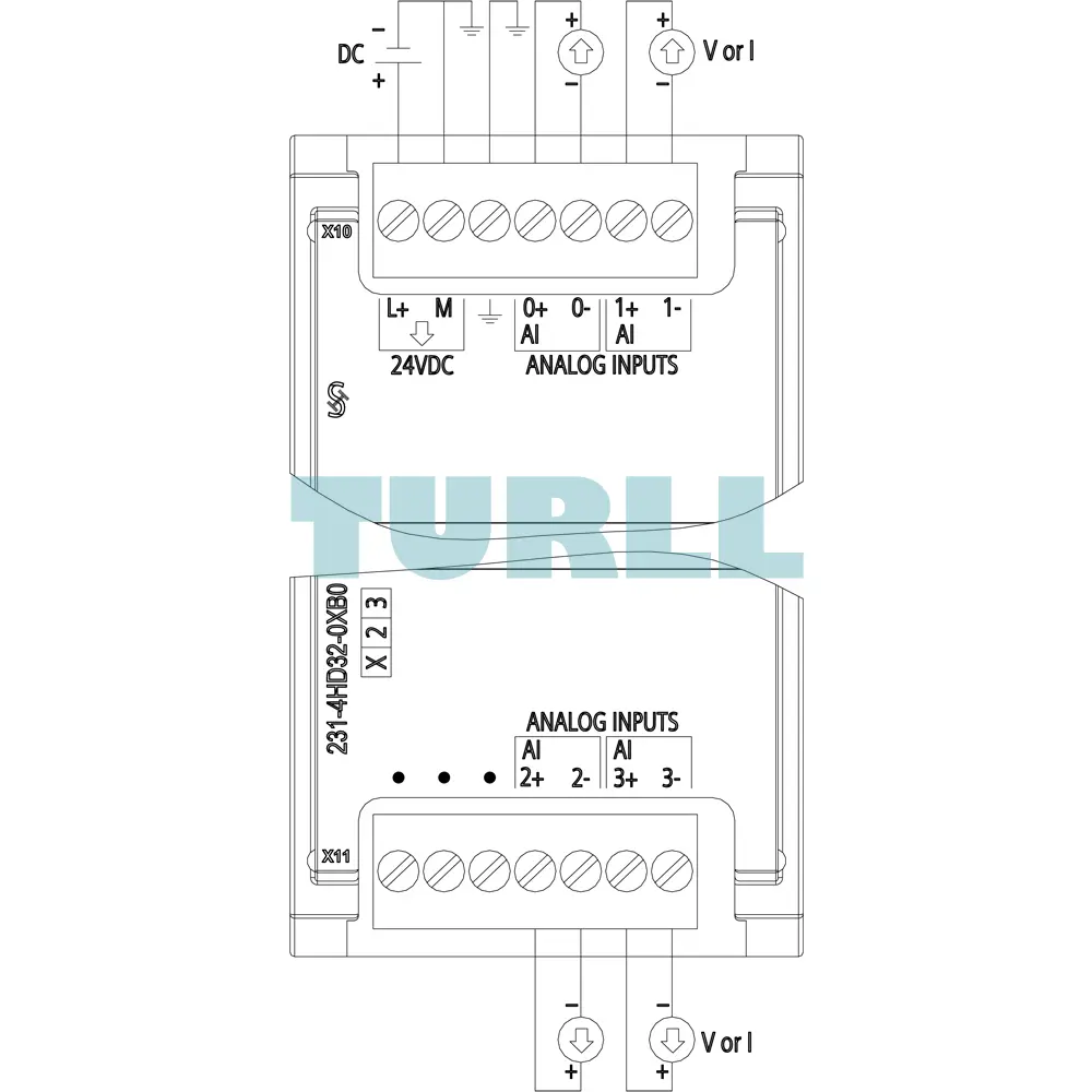 Siemens 6ES7231-4HD32-0XB0 SIMATIC S7-1200, SM 1231, Analog Input Module, 4 AI, 12-bit