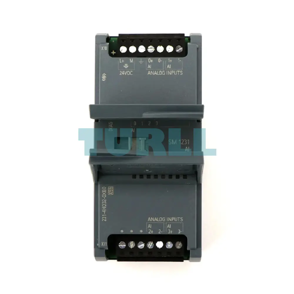Siemens 6ES7231-4HD32-0XB0 SIMATIC S7-1200, SM 1231, Analog Input Module, 4 AI, 12-bit