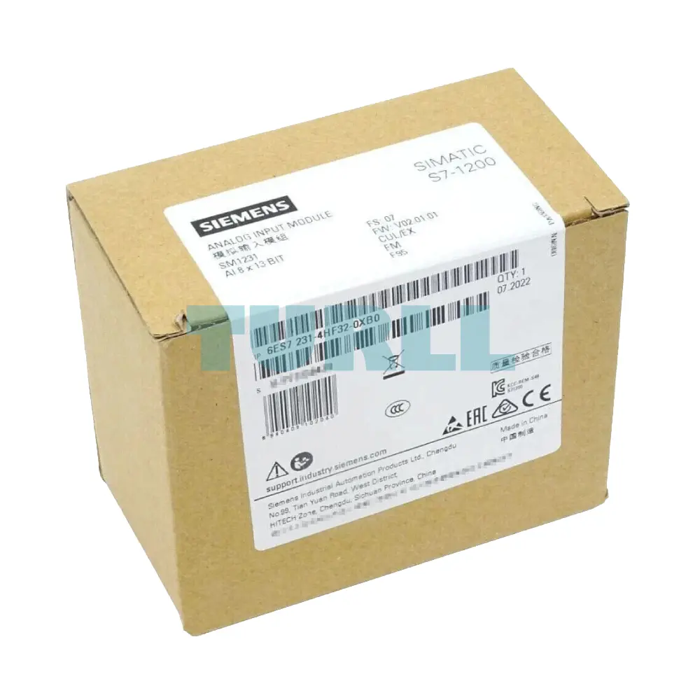 Siemens 6ES7231-4HF32-0XB0 SIMATIC S7-1200, Analog Input Module, SM 1231, 8 AI