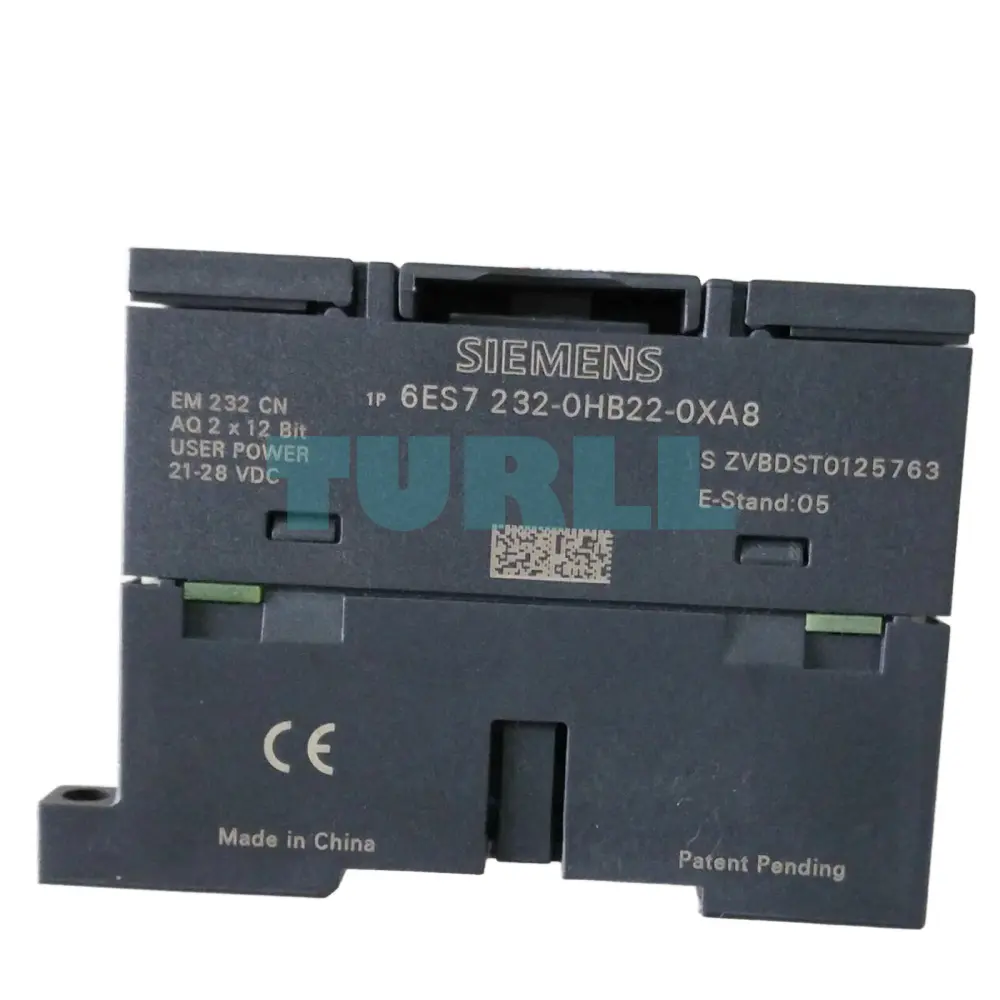 Siemens 6ES7232-0HB22-0XA8 SIMATIC S7-200 CN EM 232 Analog Output Module Original Brand New 4 Siemens 6ES7232-0HB22-0XA8 SIMATIC S7-200 CN EM 232 Analog Output Module