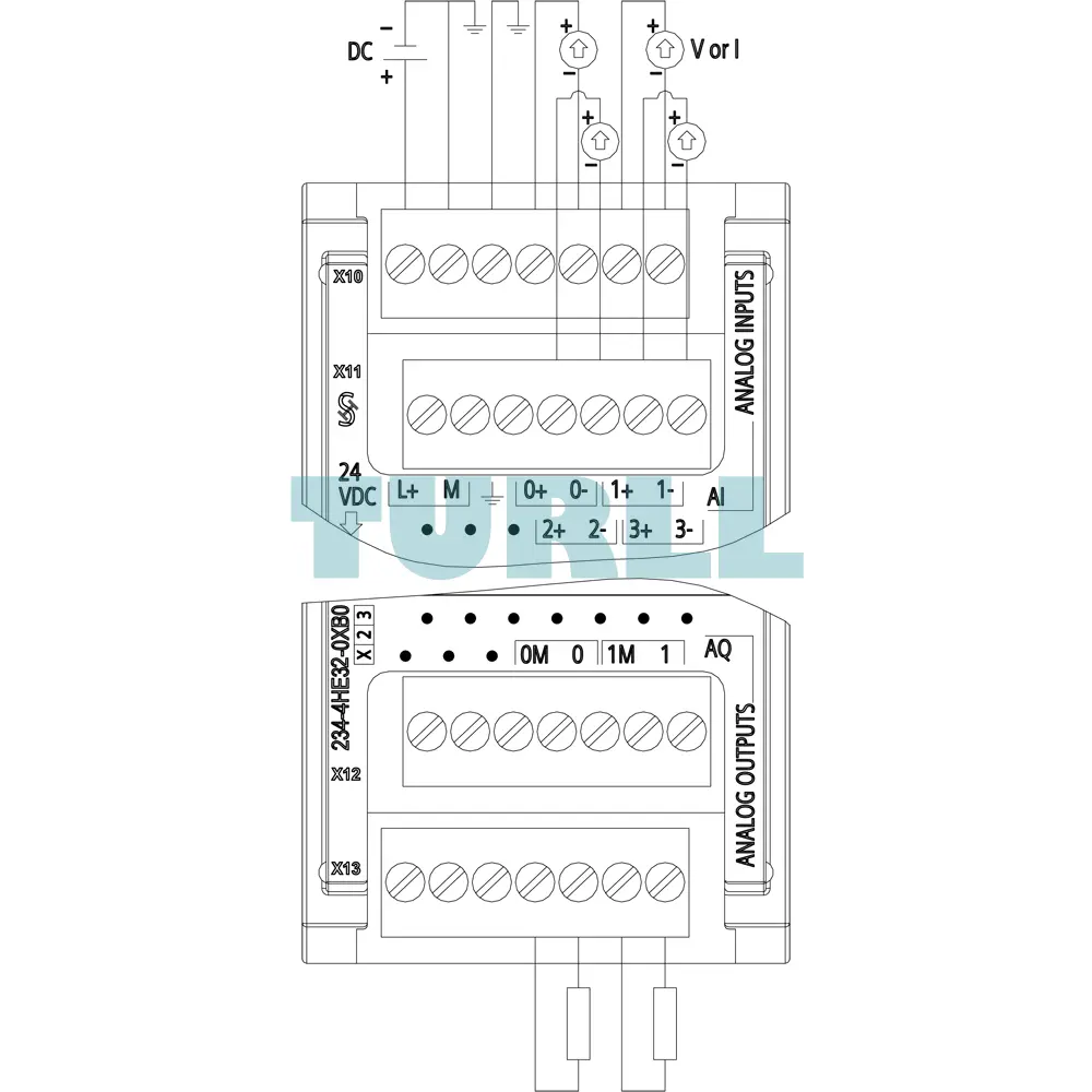 Siemens 6ES7234-4HE32-0XB0 SIMATIC S7-1200 Analog I/O Module SM 1234 (4 AI / 2 AO)