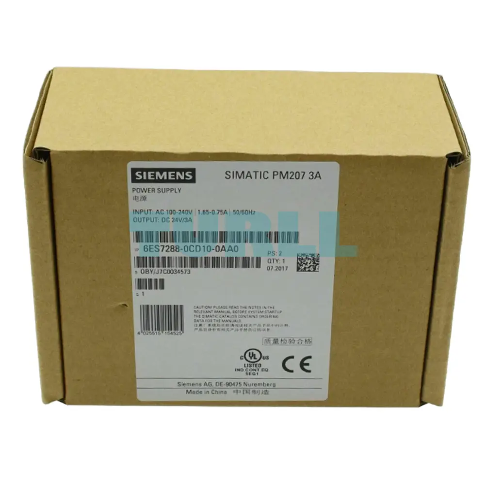 Siemens 6ES7288-0CD10-0AA0 SIMATIC S7-200 Smart Regulated Power Supply 24V 3A