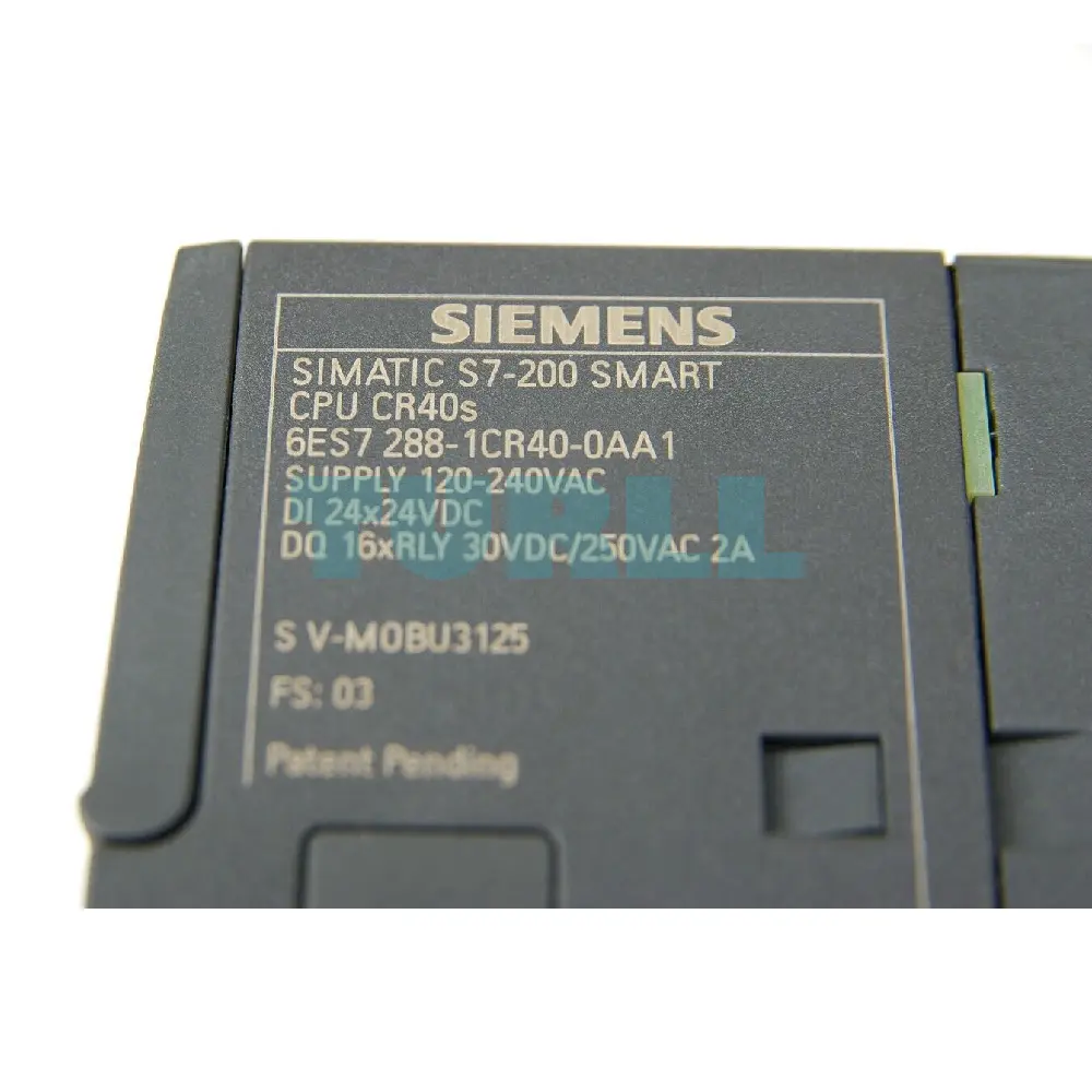 Siemens 6ES7288-1CR40-0AA1 SIMATIC S7-200 SMART CR40s Compact CPU 24 DI/16 DO Relay