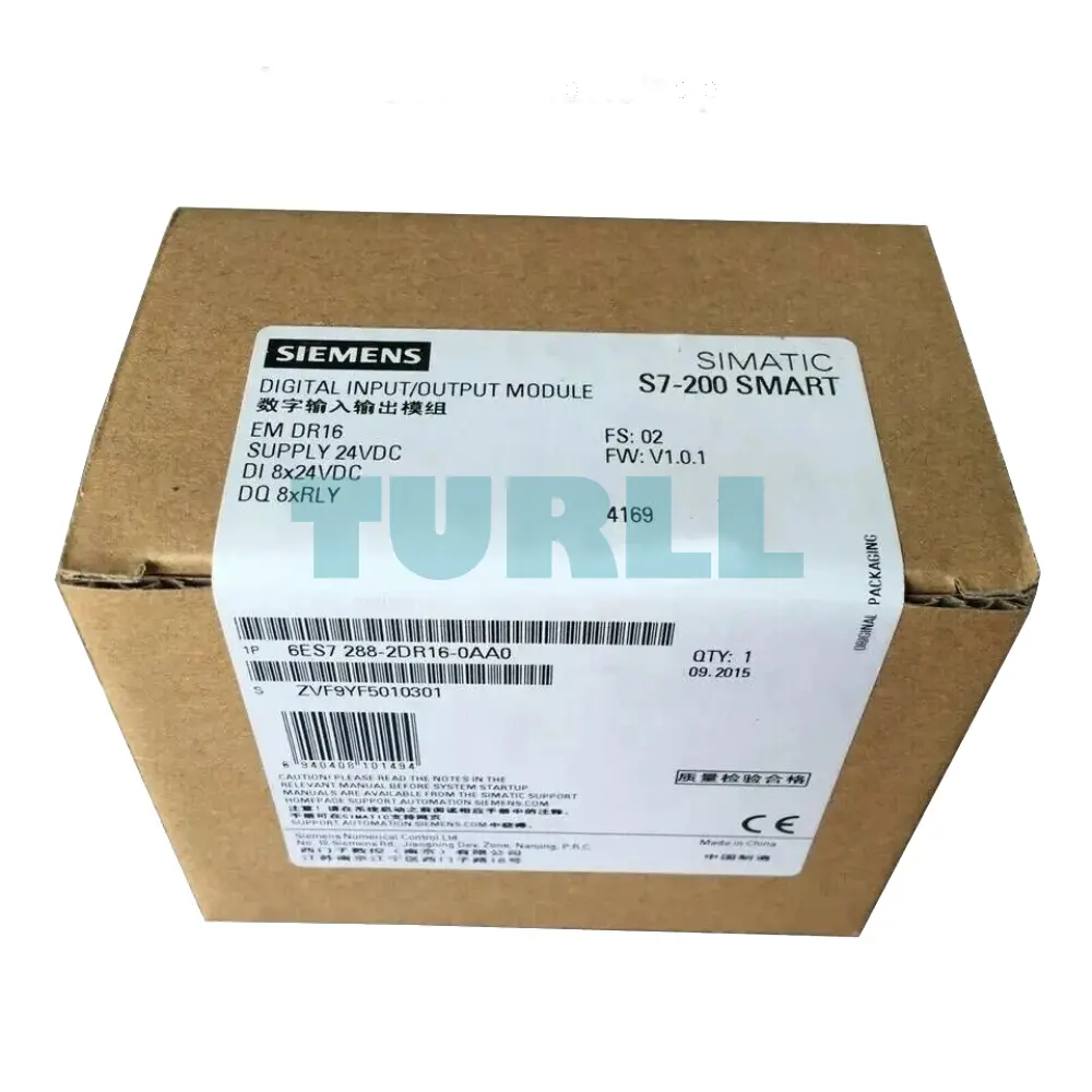 Siemens 6ES7288-2DR16-0AA0 SIMATIC S7-200 SMART Digital I/O SM DR16, 8DI/8DO Relay Original Brand New 6 Siemens 6ES7288-2DR16-0AA0 SIMATIC S7-200 SMART Digital I/O SM DR16, 8DI/8DO Relay